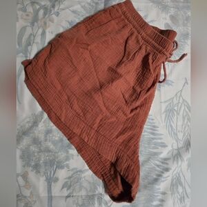 H&M Rust Mini Shorts